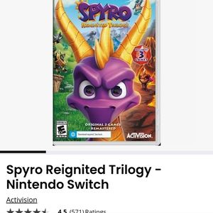 Spyro Nintendo Switch game